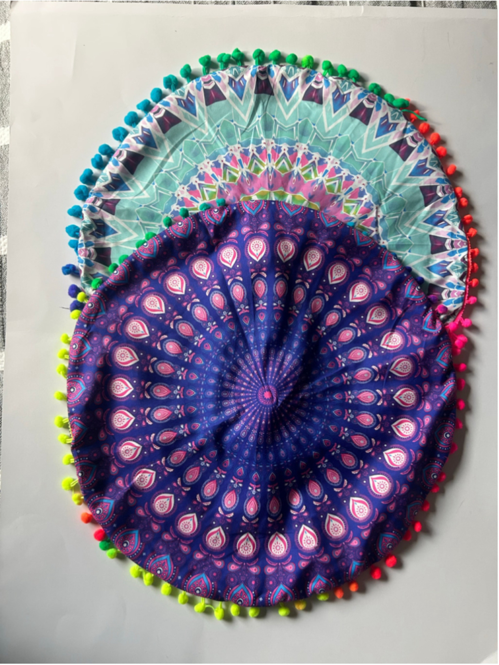 ⚡️2 for $60 16" Round Mandala Accent Pillow Case Set